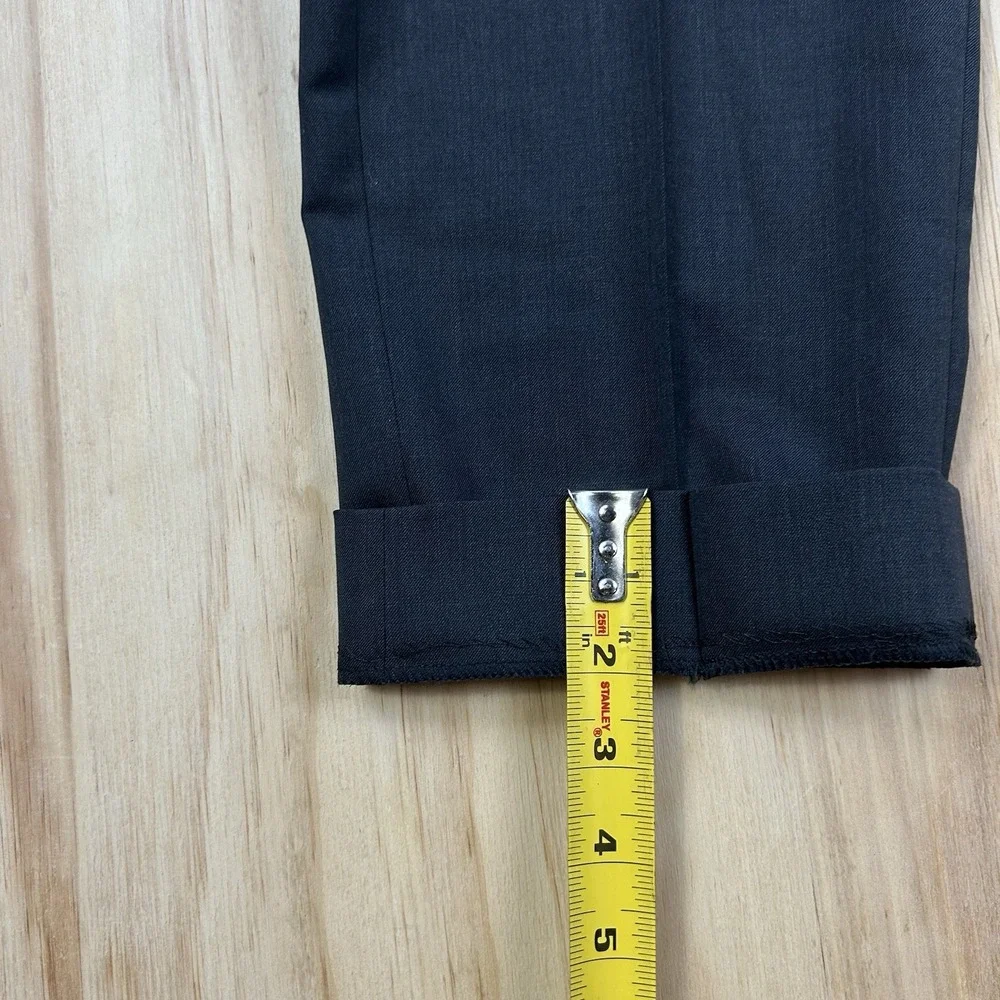 Banana Republic Marzotto Men's 31x30 Charcoal Gray Standard Fit Super 120s Wool